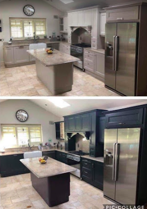 Kitchen respray project by Fifty Shades of Spray, Dublin