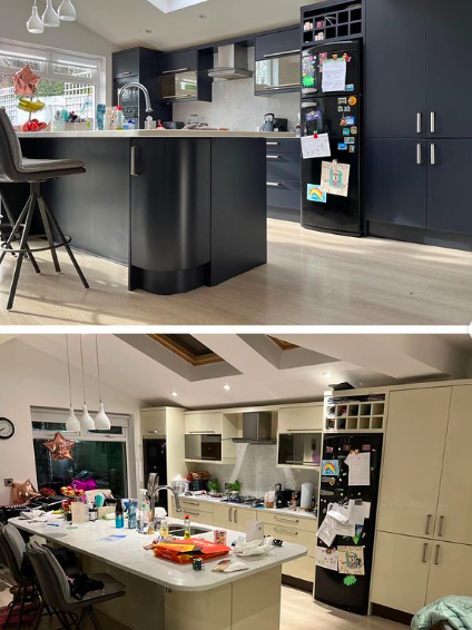 Kitchen respray project by Fifty Shades of Spray, Dublin
